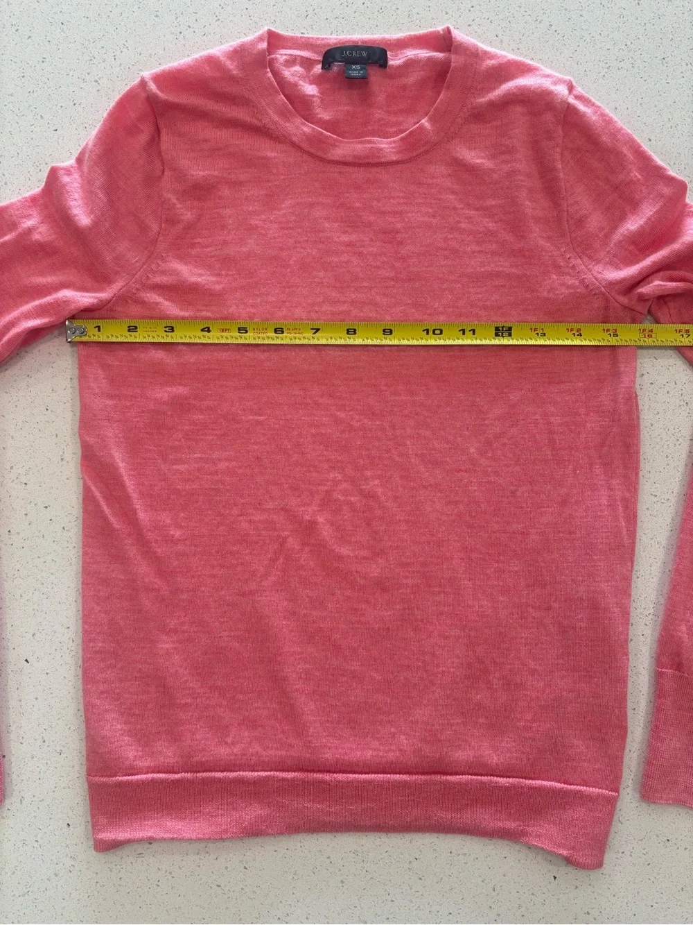 J. Crew Women’s 100% Merino Wool Crewneck Sweater - Coral Pink XS